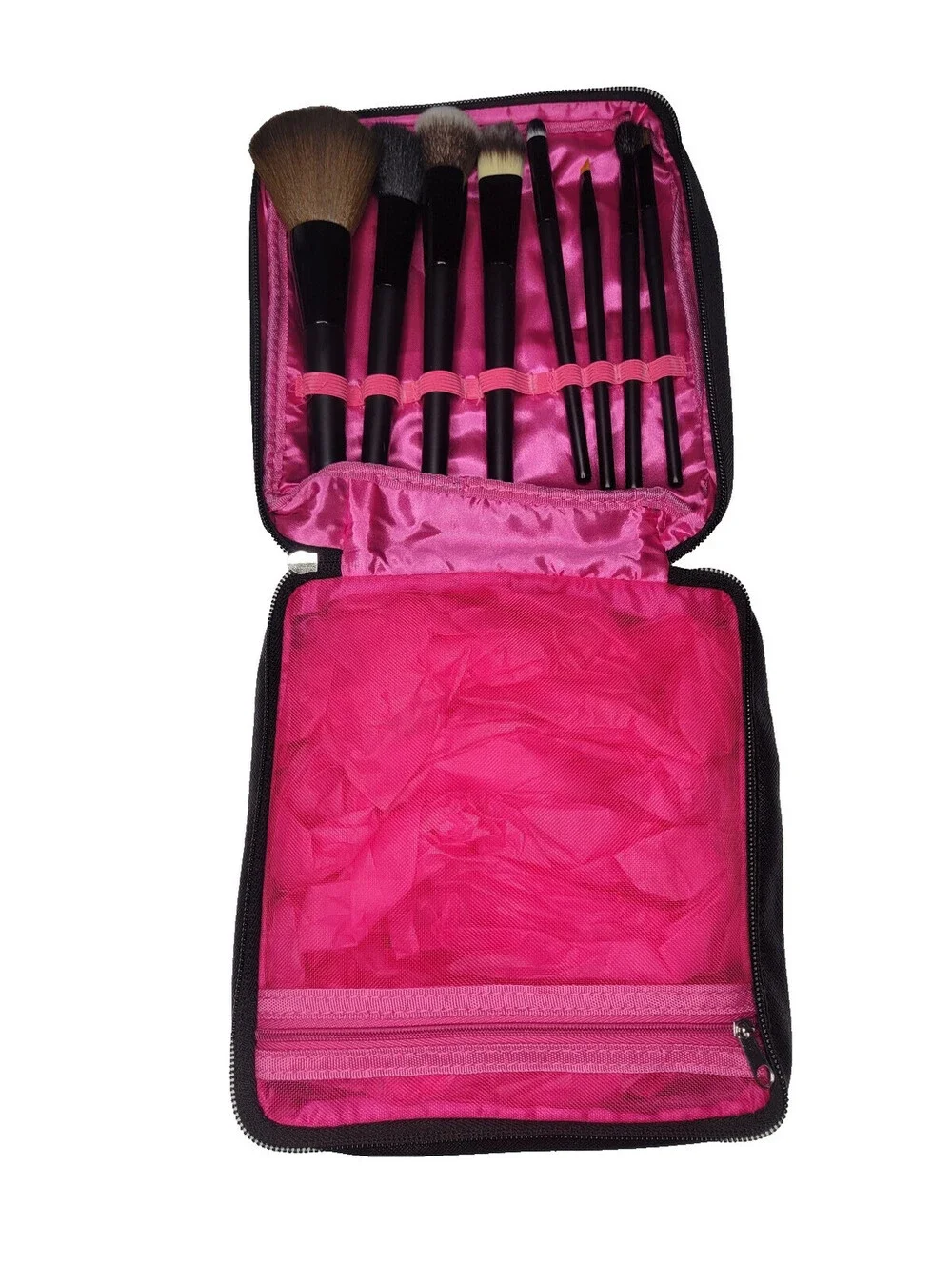 8pc Makeup Brush Set with faux leather Travel Carry Pouch by Macy's